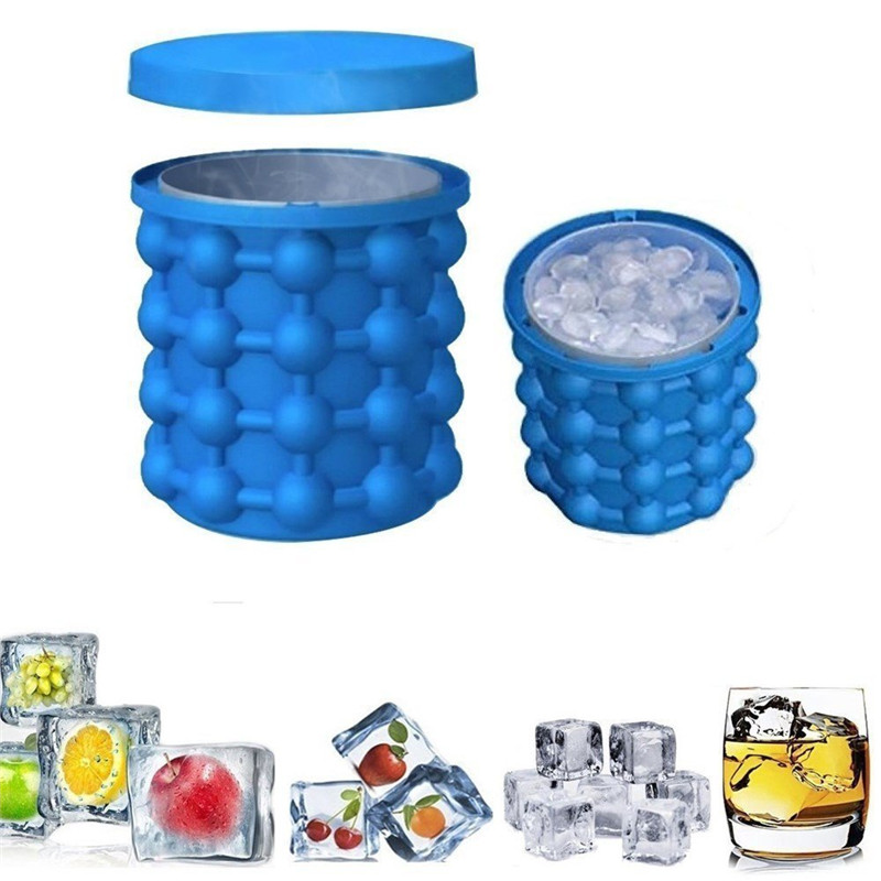 Wine Beer Whiskey - Machine à glaçons portative en Silicone,
