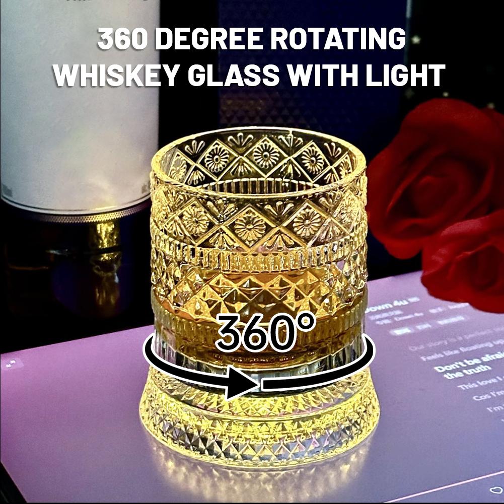 Wine Beer Whiskey - Verre à whisky rotatif créatif en