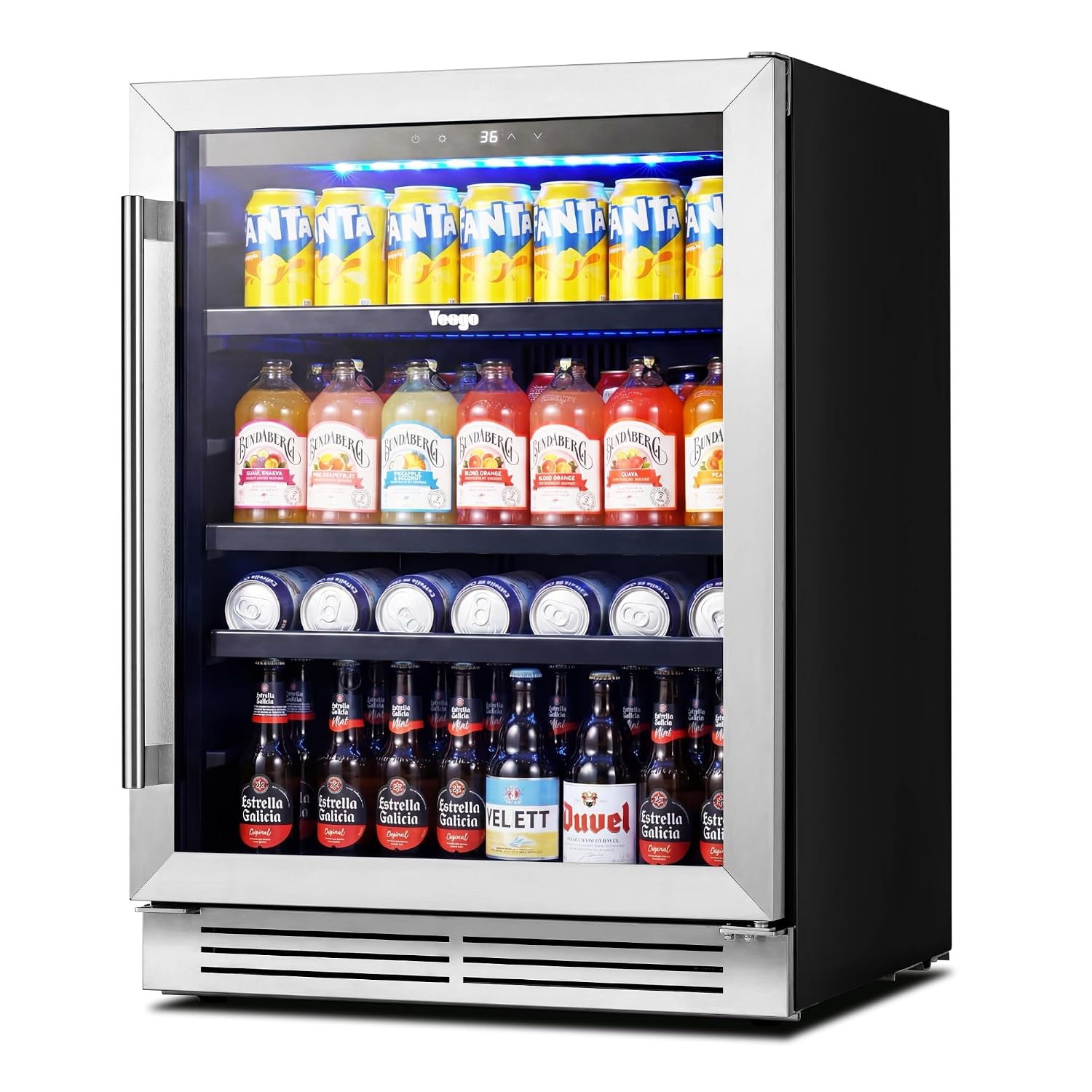 Wine And Beer Undercounter Fridge - Réfrigérateur à boissons de 24 pouces,