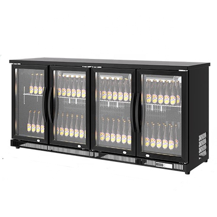 Wine Beer Dual Zone - Équipement de Bar Commercial quatre portes