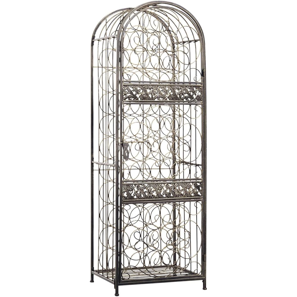 Wine & Beer Shop Photos - Porte-vin en fer forgé antique bronze