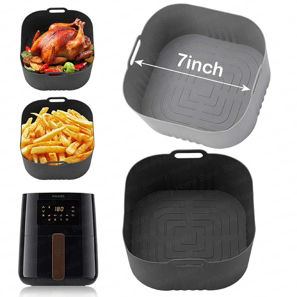Philips Air Fryer Hd9252 - Doublures en silicone carrées pour friteuse