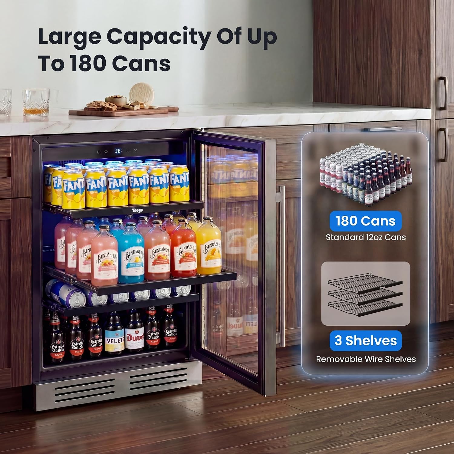 Réfrigérateur à boissons de 24 - Wine And Beer Undercounter Fridge avis et prix
