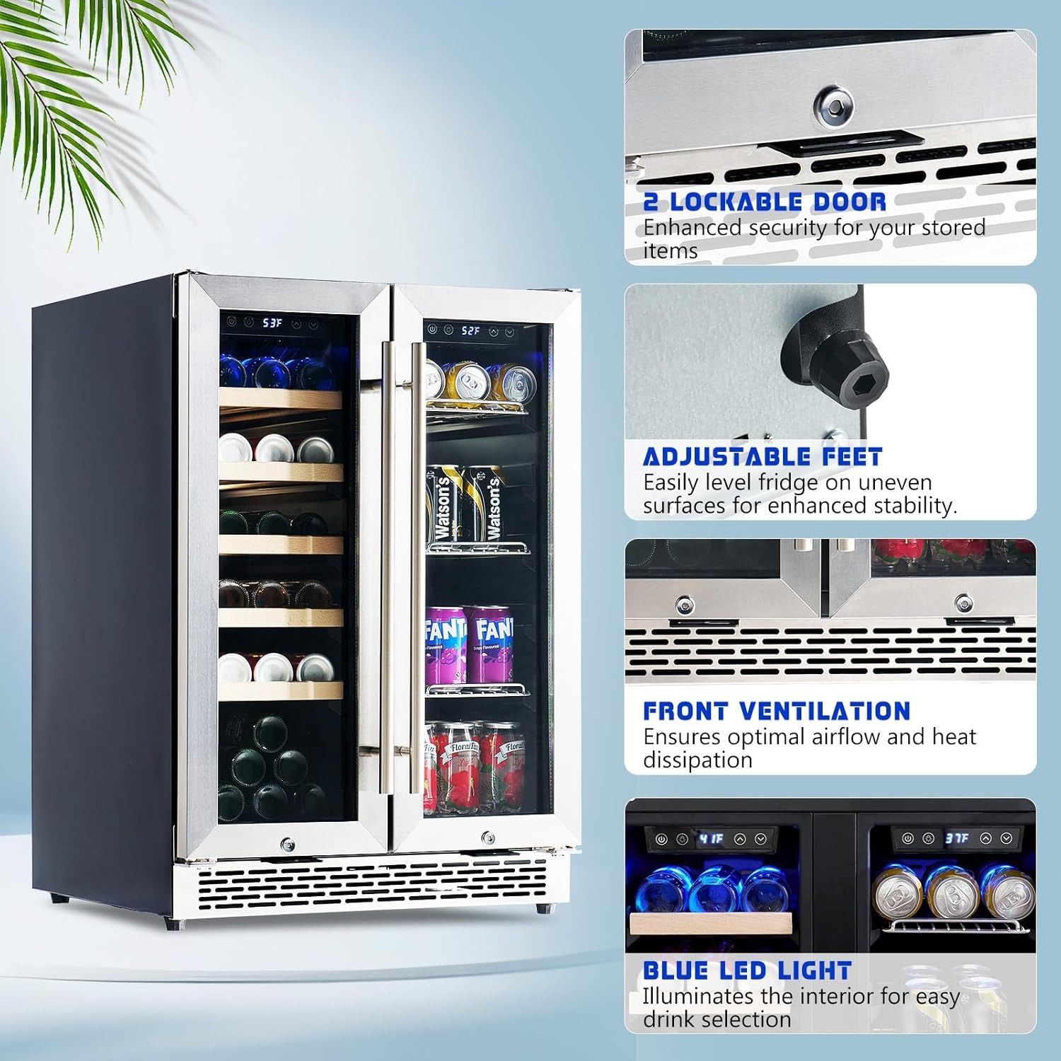 Refroidisseur de boissons à do - Wine Beer Dual Zone avis et prix