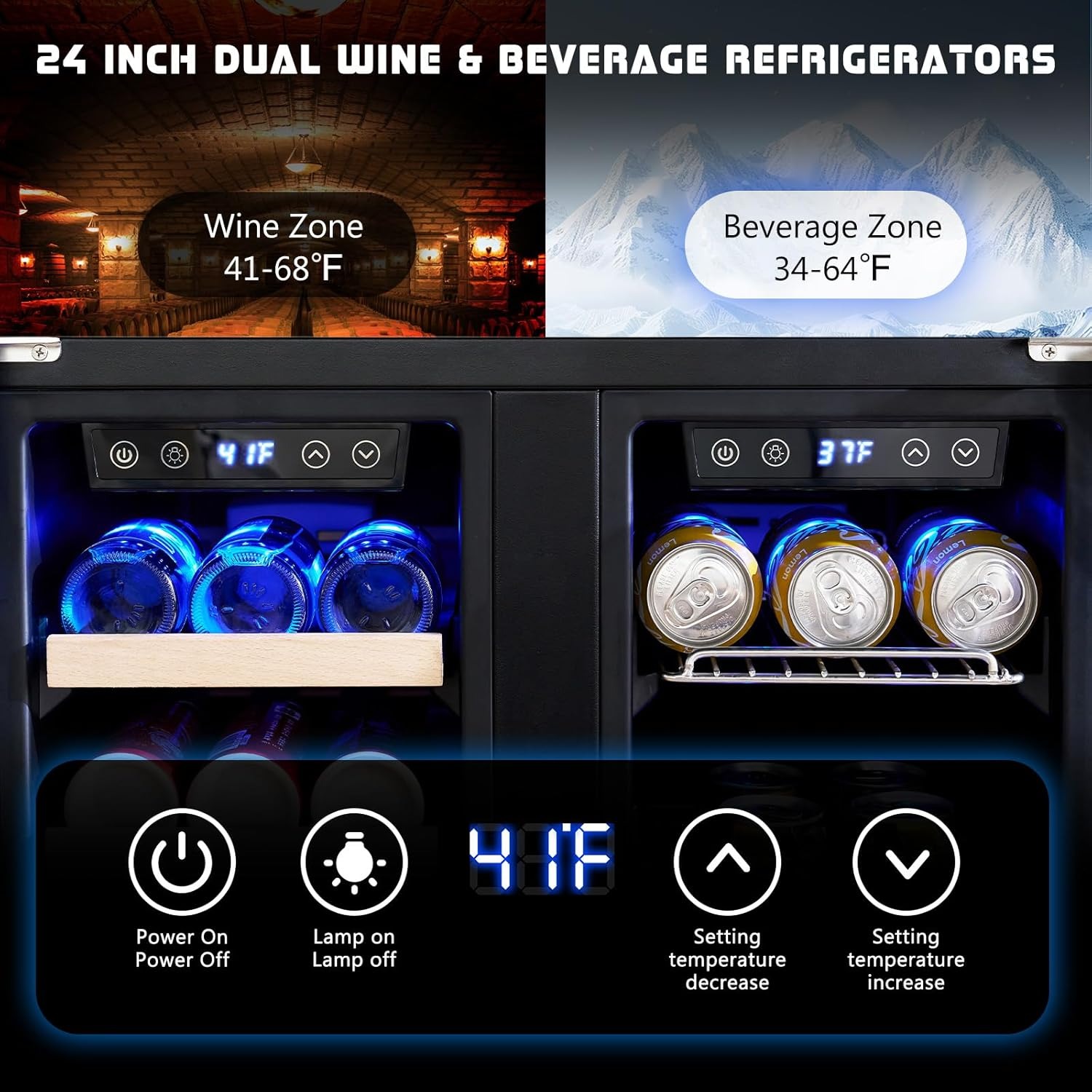Refroidisseur de boissons à do - Wine Beer Dual Zone avis et prix