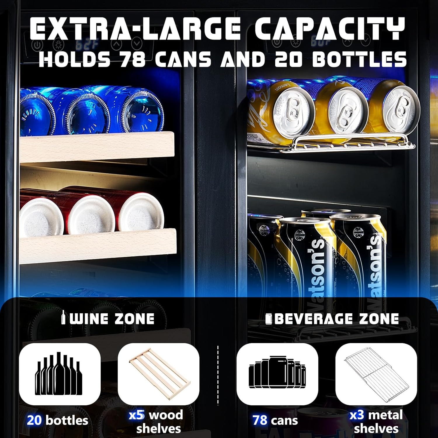 Refroidisseur de boissons à do - Wine Beer Dual Zone avis et prix