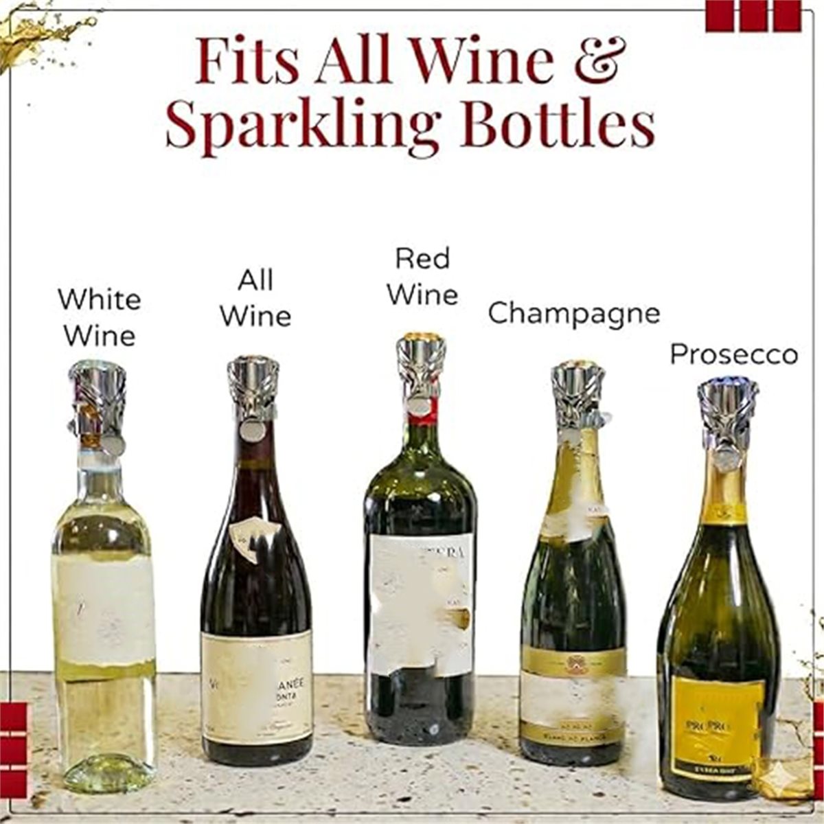 (A02R) Lot de 2 bouchons à vin - Wine & Beer Shop Photos avis et prix