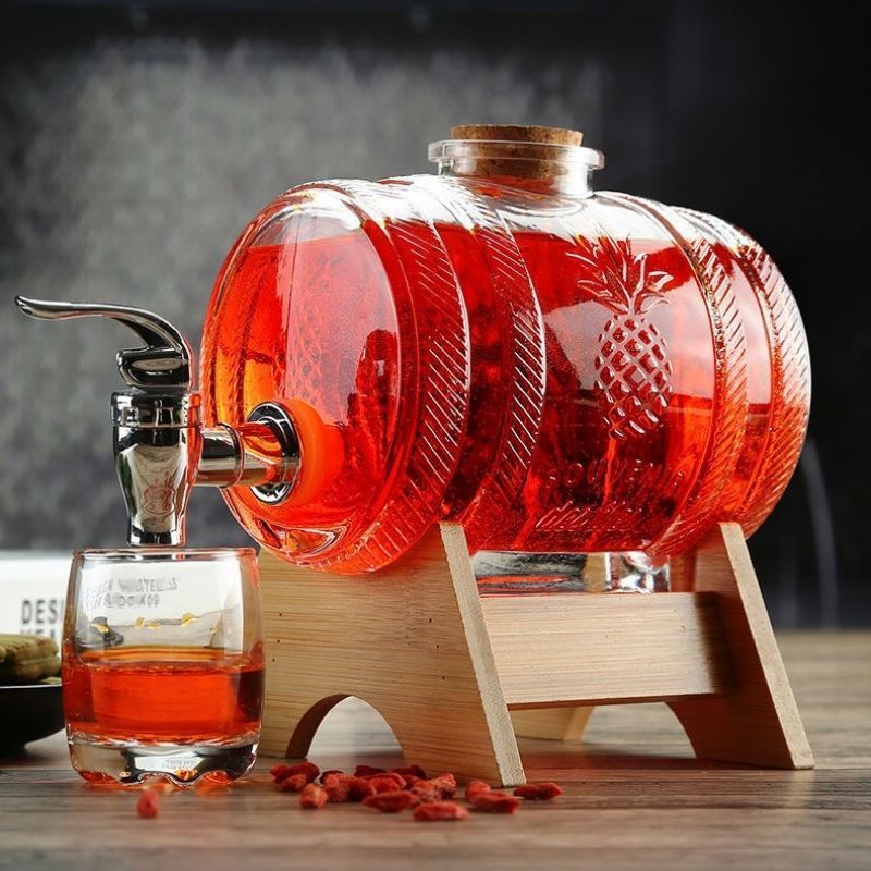 Baril de whisky en verre 1L, b - Wine Beer Whiskey avis et prix