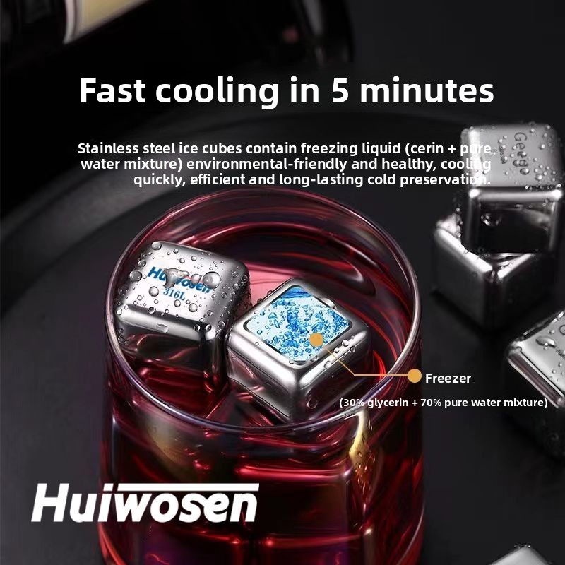 Cubes de glace en acier inoxyd - Wine Beer Whiskey avis et prix